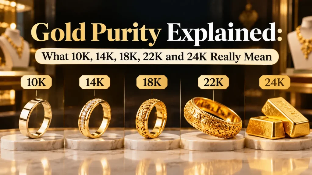 Gold Purity Explained: What 10K, 14K, 18K, 22K and 24K Really Mean