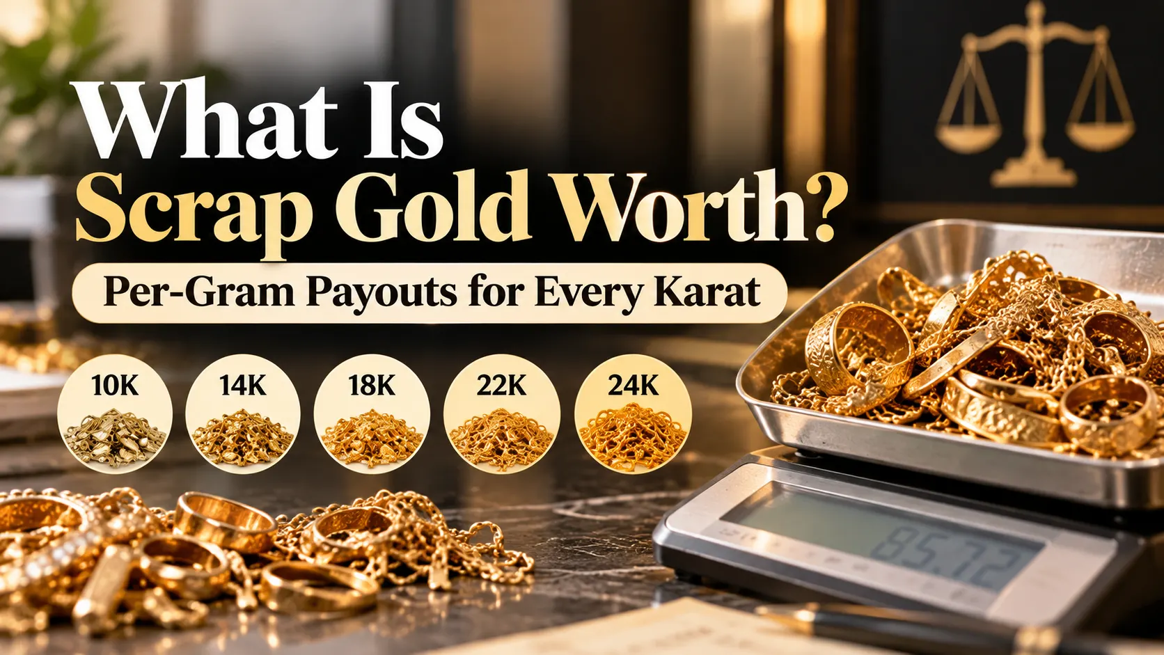 Scrap Gold Value by Karat